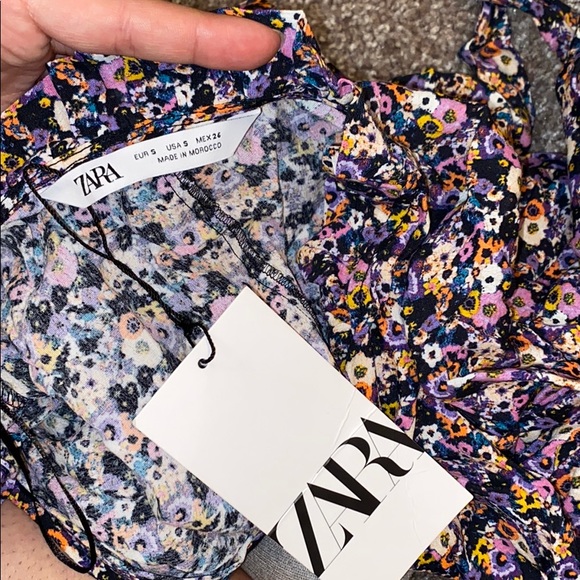Zara floral print wrap blouse - Picture 6 of 6